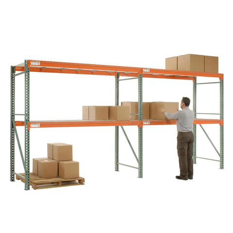 Heavy Duty Teardrop Pallet Rack Add On Unit Built Like A Tank For Warehouse Storage Foolproof Setup Includes Rock Solid Upright Frame And Pair Of Beams Measuring 108 By 42 By 144 Inches