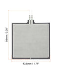 Thin Film Pressure Sensor FSR406B From 20g To 10kg Force Sensing Resistor Premium Pad For Smart Home Gear And Lab Instruments Flexible Stress Test Pad 1 Pack, 58x43.5mm