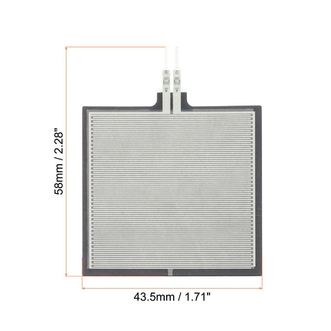 Thin Film Pressure Sensor FSR406B From 20g To 10kg Force Sensing Resistor Premium Pad For Smart Home Gear And Lab Instruments Flexible Stress Test Pad 1 Pack, 58x43.5mm