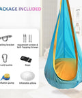 Ultra Comfy Kids Swing Seat Hammock Chair For Indoor Or Outdoor Use Soft Yet Safe Nylon Seat With Reinforced Stitching