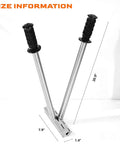 Two In One Hand Seamer Sheet Metal Tool For Standing Seam Roofing Pro Grade with size dimensions displayed
