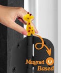 Mini Giraffe Door Hinge Heads Set Of 3 Magnetic Door Decor Toppers For Metal Surfaces Quirky Cottage Style Cute Animal Ornaments