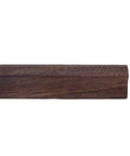 Front view of Six Piece Walnut Wood Drawer Handles Set With 2.5 Inch Hole Centers, Rectangular Solid Wood Cabinet Pulls.