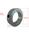 Four-Piece 2 Inch Shaft Collar Set Screw Solid Steel Zinc Plated Carbon Steel Construction Heavy Duty Bore Collar
