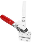 Stainless Steel Toggle Clamp With 180kg Clamping Power Adjustable Lever Opens 65 To 90 Degrees Plastic Handle Cover
