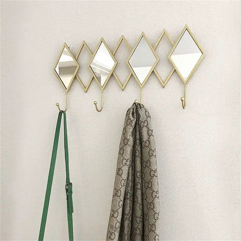Heavy Duty Wall Mount Coat Hooks Built Tough For The Daily Grind Rustproof And Scratch Resistant Wall Rack with mirrors and coats.