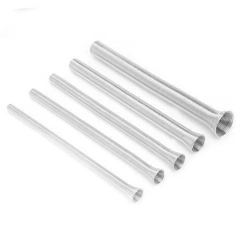 Mingzhe Five Piece Super Elastic Steel Spring Tube Bender For Bending Copper And Aluminum Pipes Durable 21 Cm Length