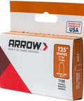 Packaging of Heavy Duty T25 Round Crown Staples for Cable and Low Voltage Wiring 1100 Pack Leg Length 7 16 Inch Crown Size 5 16 Inch