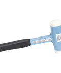Dead Blow Hammer 1 Lb With Two Soft Faces Steel Filled For Minimal Rebound And Smooth Hits Great For Automotive Woodworking And Metalwork DB175 VN58514 showing side view with black handle and blue body