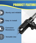 Deaelf Universal Pop Rivet Gun Adapter Kit With Four Interchangeable Guide Nozzles shown featuring sturdy build and easy installation.