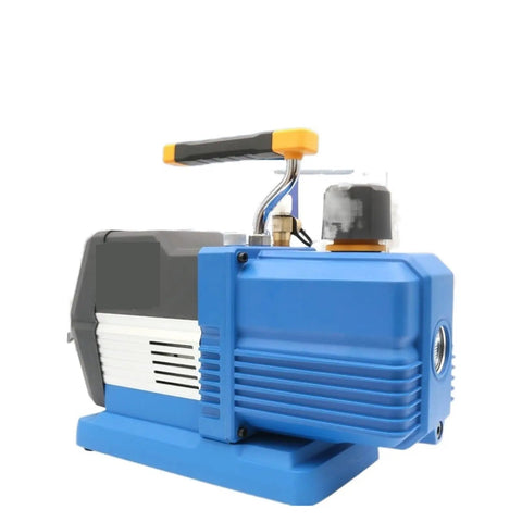 Top Notch Intelligent Digital Display Vacuum Pump With Eight Liter Capacity And Zero Point Five Five Kilowatt Power showing side angle with handle.