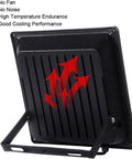 Back view of JUDYSSY Security Lights Led Flood Light Floodlight White High Power Waterproof with cooling performance features.