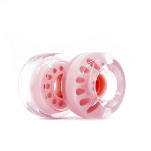 Outdoor Roller Skate Wheels 38mm By 62mm 80A Light Pink Four Pack Durable Urethane For Park Ramps Street Bowls And Outdoor Quad Skating