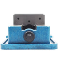 Close-up view of Shop Ready 5 Inch Heavy Duty Milling Machine Vise Crafted From Rock Solid Cast Iron, showcasing precision ground rails.