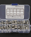 Stainless Steel Spiral Threaded Inserts Kit For M8x1.25 Helical Thread Insertion, 80 Piece Set, DIY Friendly Install in case
