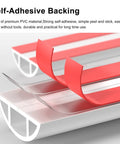 Flexible Pvc Cable Channel And Wall Covers Straight Up Tidy Your Mess Snazzy Wire Loom Raceway showing self-adhesive backing for easy installation.
