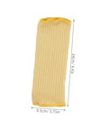 Heavy Duty Aramid Arm Guards For Women, Badass Forearm Shields For Gardening And Yard Work, Cut Resistant Sleeves shown in yellow color.