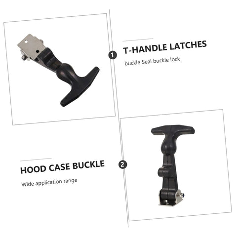 T Shape Rubber Lock Draw Latch Hasp For Engine Covers And Cabinets Flexible Hood Catch For Trucks Tool Boxes And Machinery Easy Install Latch Upgrade Kit