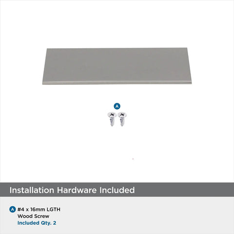 Sleek Satin Nickel Edge Pull 3 Inch Center To Center Contemporary Cabinet Hardware for flat panel cabinets with screws
