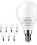 8 Pack E12 Ceiling Fan Light Bulbs Dope Bright 60W Equivalent Daylight White 5000K A15 LED Bulbs Non Dimmable