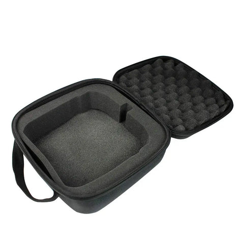Open black protective carry case for AT9S 10CH 2.4G Radio Transmitter With Handy Carry Case And Rocker Mount, DSSS FHSS ready.