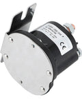 Built Tough Heavy Duty DC Contactor 200 Amp Relay, black and silver, mounted for use in electric forklifts and EVs.