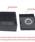 Open view of IP65 Waterproof Junction Box ABS Plastic Outdoor Electrical Enclosure for DIY Projects 11.42 x 8.27 x 3.94 inches