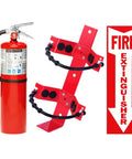 Tough As Nails 2 Pack 10 Lb ABC Fire Extinguishers with heavy duty mounting brackets and clear signage for commercial use.