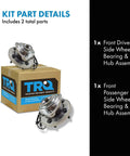 Front Left And Right Wheel Bearing And Hub Assembly Set For 2005 2010 Jeep Grand Cherokee And 2006 2010 Commander Boxed