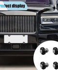 Dope Black Aluminum License Plate Bolts Set 4Pcs Decorative Kit For Motorcycle Car Truck Screws And Fasteners Ultra Durable