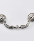 Vintage Black Brushed Zinc Alloy Cabinet Pull Handle With Antique Bronze Tone European Style Drawer Pull 94mm Hole Center