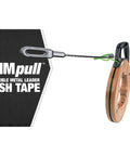 Fish Tape Wire Pulling Tool With Spiral Extruded Polymer Design, Flexible Leader, Rust Resistant, Lightweight 125-Foot Length, 4.5mm Diameter