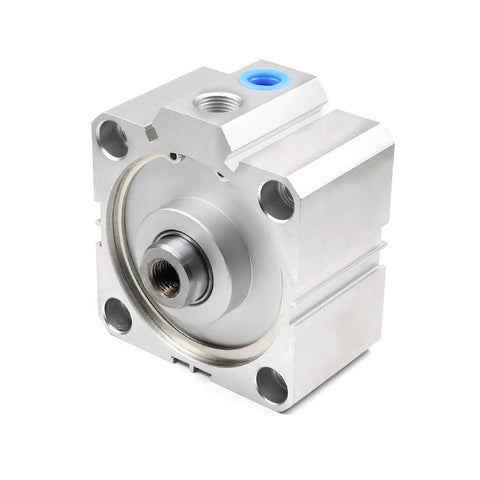 80mm Bore 15mm Stroke Pneumatic Air Cylinder Aluminum Alloy Sealing Unit for Pneumatic and Hydraulic Systems 3/8PT Port front view