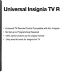 Universal Replacement Remote For Most TVs With Plug And Play Setup No Programming Required Just Drop In Fresh AAA Batteries