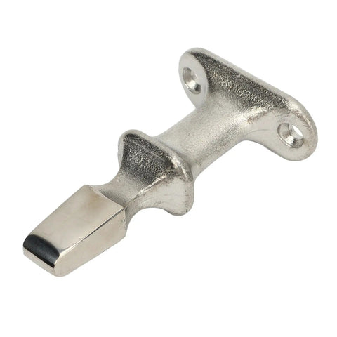 Heavy Duty Marine Door Catch Stopper Holder Made With Rust Proof Stainless Steel Seawater Resistant, close-up view.