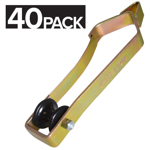 Easy Rider Stringing Block With Nylon Roller For Cables Up To 1 Inch Diameter Pack Of 40 Made In USA With Lifetime Warranty Non Binding Roller Axle