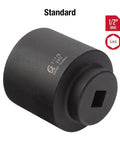 Beefy 1/2 Inch Drive 1-7/8 Inch Impact Socket built from Chrome Moly Steel with Radius Corner Design prevents rounding of fasteners