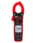 Front view of Digital Clamp Meter UT208B Inrush Current Mode True RMS 1000A AC DC Clamp On Multimeter with auto ranging.