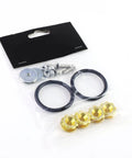 Gold Bumper Quick Release Fastener Kit for Front and Rear Bumpers, Aircraft Grade Aluminum, 4 Fasteners, 2 Pairs