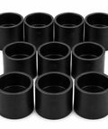 Top Shelf 3 Inch Abs Dwv Coupling Hub X Hub Pipe Connector For Schedule 40 Drain Waste Vent Lines Fast Solvent Weld bulk pack of ten, black ABS connectors