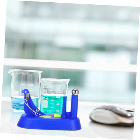 Hands On Pendulum Demonstration Kit For Physics Classrooms Inertia Demonstrator with sky-blue base and metal ball