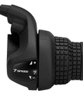7 Speed Twist Shifter Lever for MTB and Folding Bikes with ergonomic grip and crisp shifts RS25 7 style side view