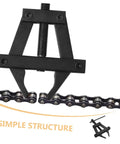 Shop Grade Motorcycle Chain Tensioner Tool Badass Heavy Duty Steel Chain Adjuster Wrench close-up on chain with adjuster