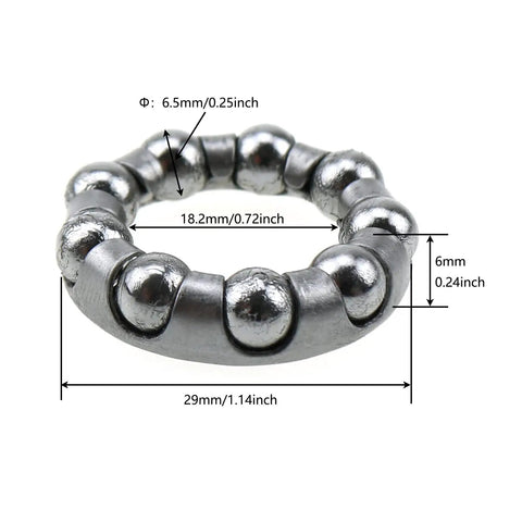 Durable Stainless Steel Bike Ball Crank Bearing Set Two Pieces With One Quarter Inch Balls And Retainer For Bicycle Crank Axle
