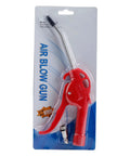 High Flow Air Blower Gun For Compressors With Angled Bent Nozzle And Ergonomic Handle Heavy Duty Plastic Body in packaging