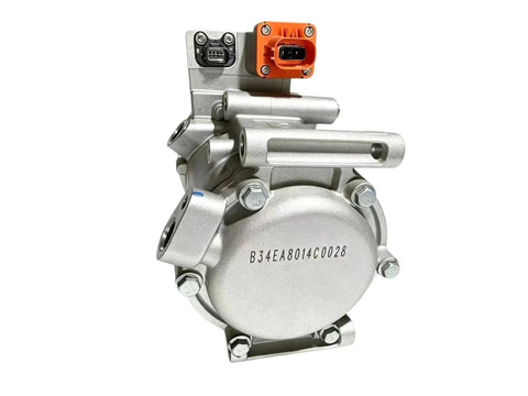 Heavy Duty EV Air Conditioning Compressor DC 200-500V Electric AC Pump Drop In Swap For Changan Energy Cars side view
