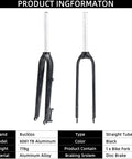 Rigid Mountain Bike Fork For 26 27.5 29 Inch Wheels Aluminum Alloy 1 1 8 Inch Steerer Disc Brake Compatible