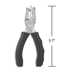 Handheld One Hole Punch Delivers Clean Quarter Inch Holes With A Five Sheet Capacity, Durable Nickel Plated Steel Construction