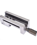 Top Shelf Screwless Mini Insert Toolmaker Vise For Milling And Drill Presses Hardened Steel Machinist Vice shown from above with detailed jaws.