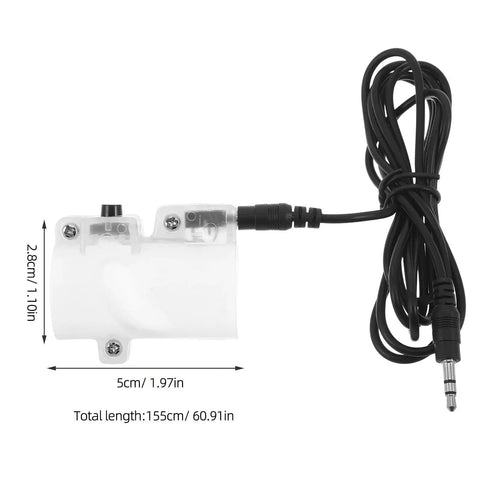 Two Pack Replacement Hand Switch For Glue Dispenser Single Channel Manual Trigger Button For Precise Dispensing Durable Plastic Housing With Metal Contacts Easy On Off Control For Small Batch Glue Applications, 5cm control unit, 155cm cable